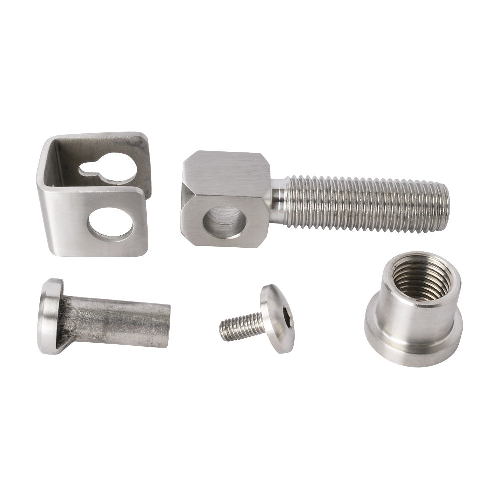 HI/43 316 Stainless Steel Adjustable Hinge M16 Thread To Weld