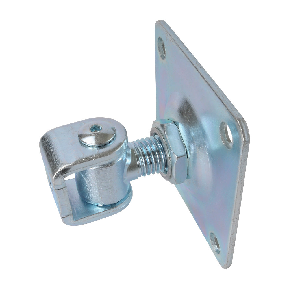 HI/28 M20 Adjustable Gate Hinge On Back Plate 100 x 100mm