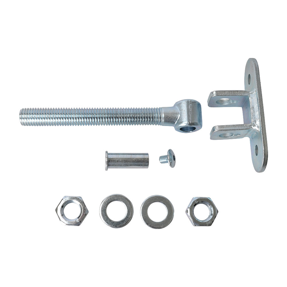 HI/84 Adjustable Gate Hinge With Back Plate 140 x 40mm M18 x 138mm Thread