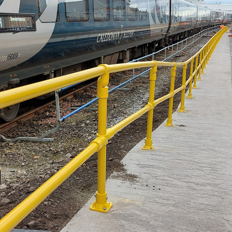 GRP Handrail Fitting Mid Rail Cross