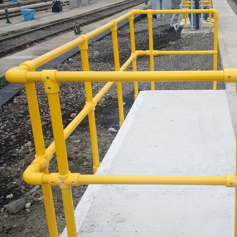 GRP Handrail Fitting Mid Rail Cross
