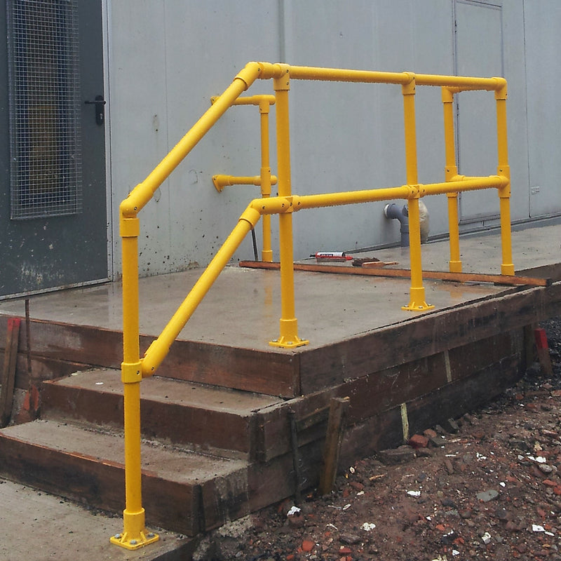 GRP Handrail Fitting Square Base Flange
