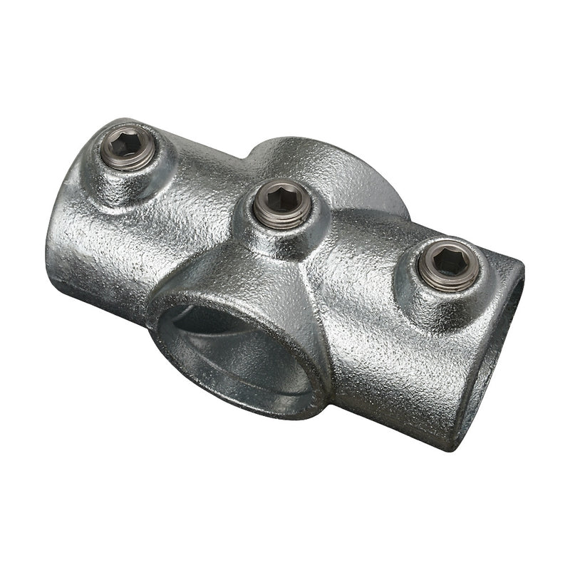 119C 4 Way Middle Rail Cross Key Clamp To Suit 42.4mm Tube