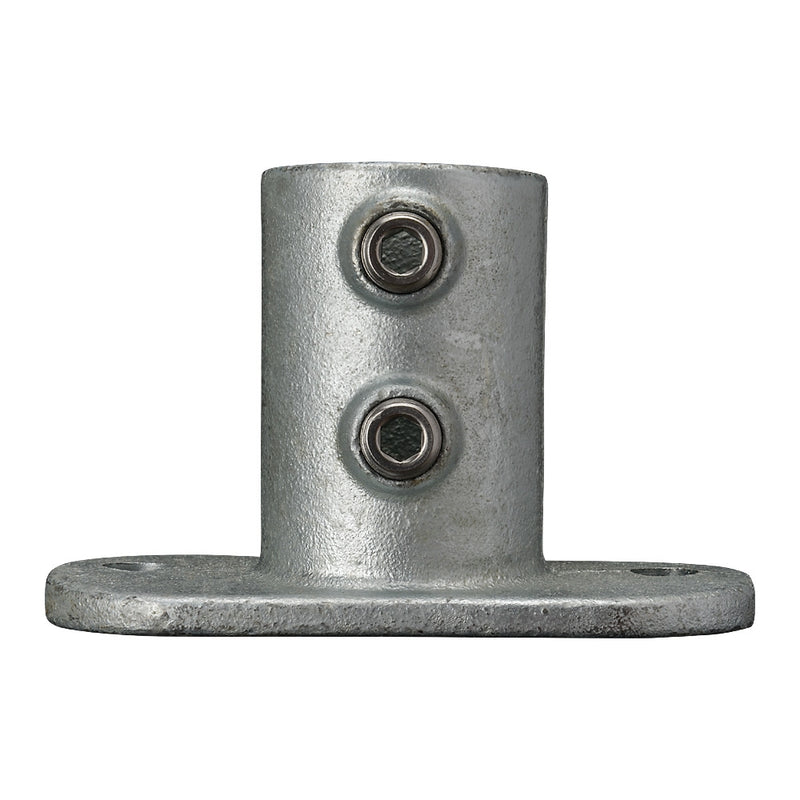 132E Oval Base Flange Key Clamp To Suit 60.3mm Tube