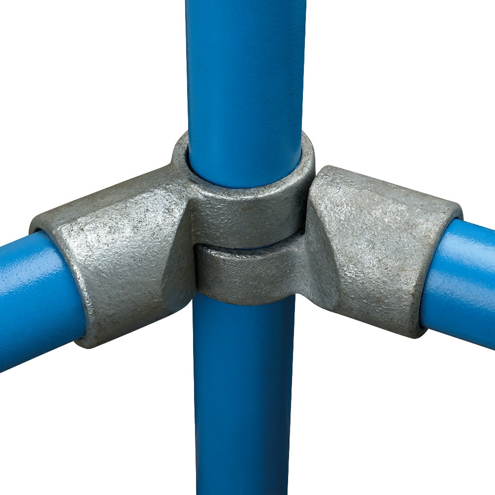 148C Swivel Adjustable Short Tee 85° - 235° Key Clamp To Suit 42.4mm Tube