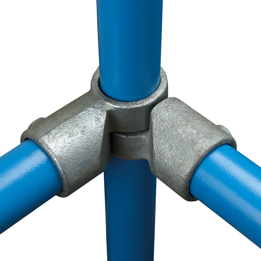 148B Swivel Adjustable Short Tee 85° - 235° Key Clamp To Suit 33.7mm Tube