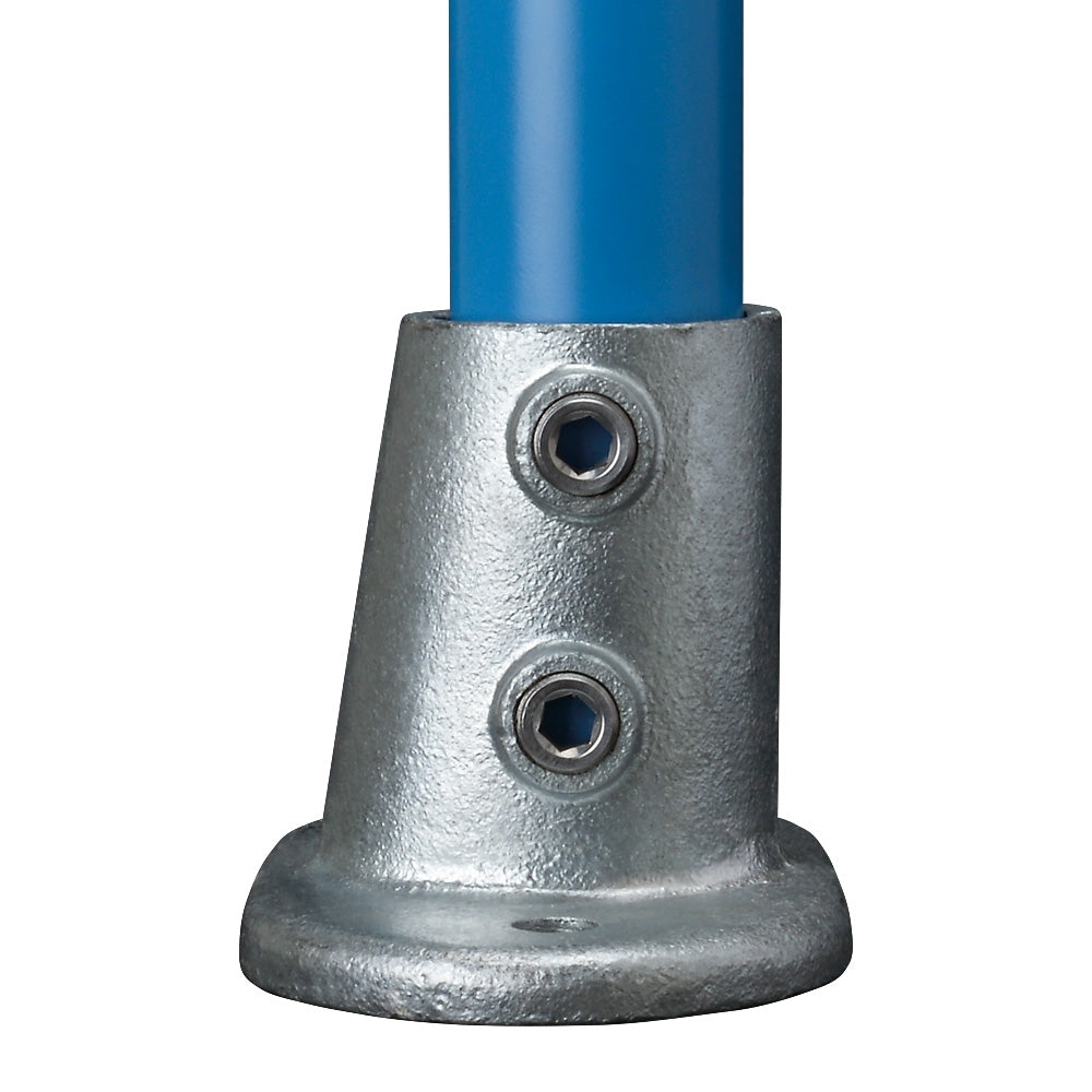 152D Slope Oval Base Flange 0-11° Key Clamp To Suit 48.3mm Tube