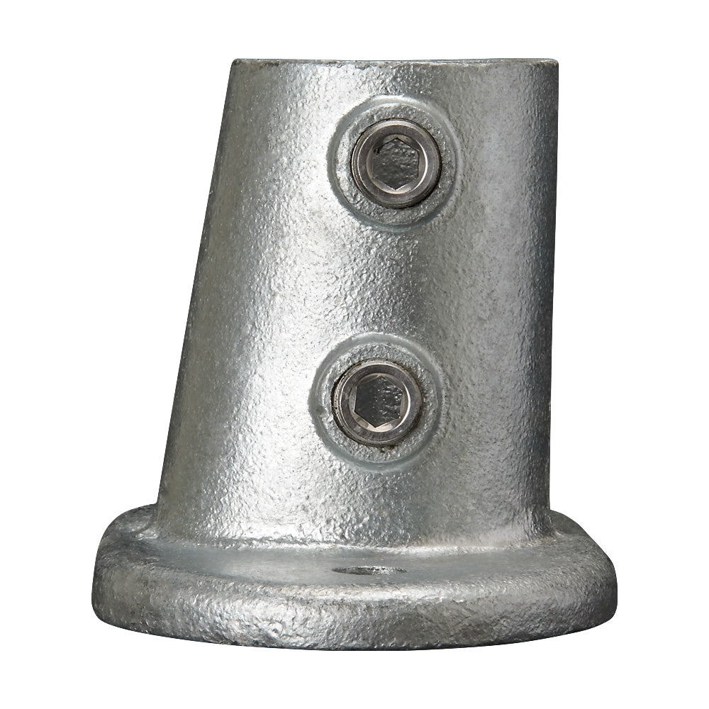 152D Slope Oval Base Flange 0-11° Key Clamp To Suit 48.3mm Tube