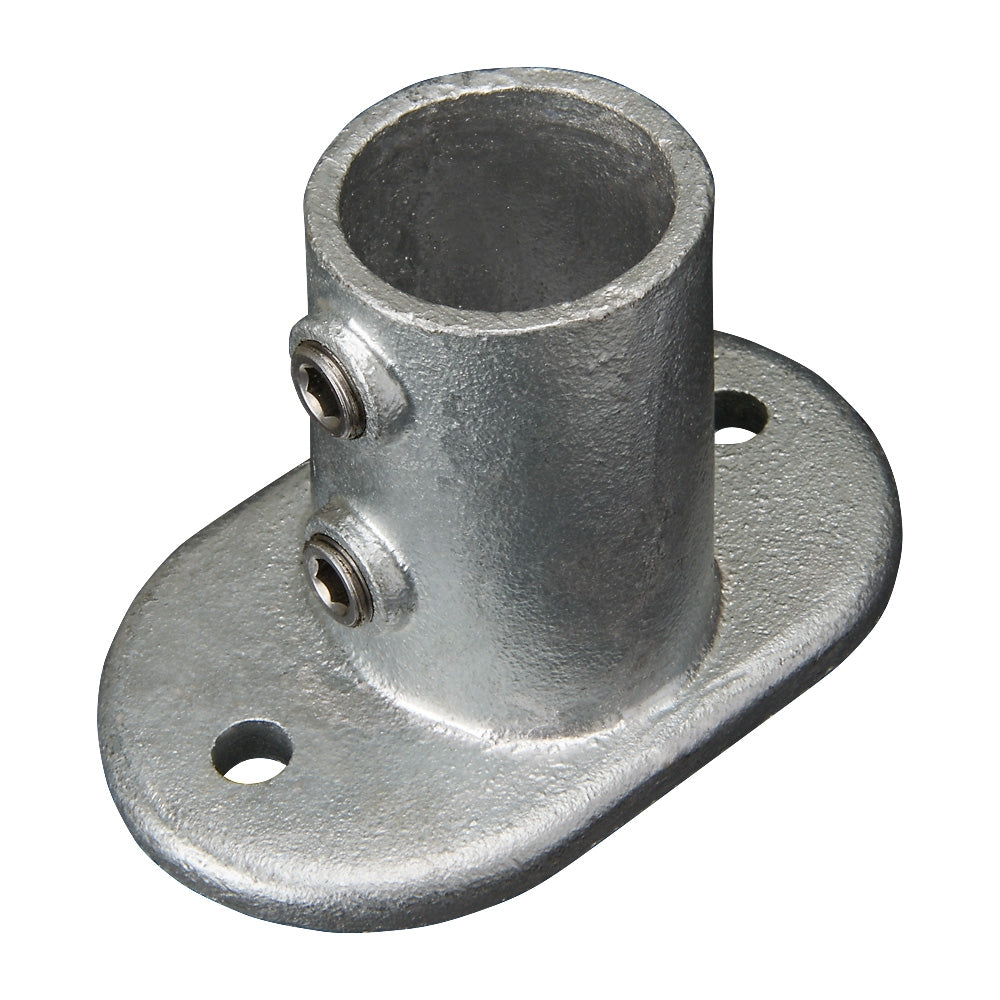 152C Slope Oval Base Flange 0-11° Key Clamp To Suit 42.4mm Tube