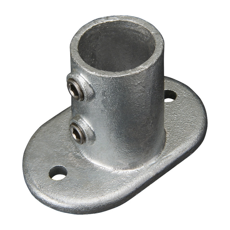 152D Slope Oval Base Flange 0-11° Key Clamp To Suit 48.3mm Tube