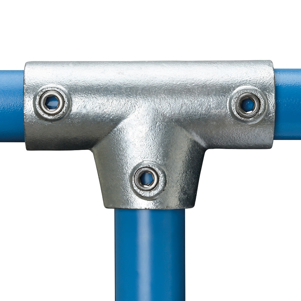 155C Sloping Tee Piece 0-11° Key Clamp To Suit 42.4mm Tube