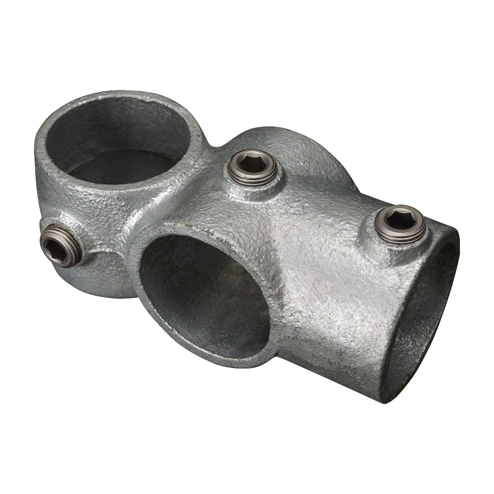 165C Combination Tee Cross Over Key Clamp To Suit 42.4mm Tube