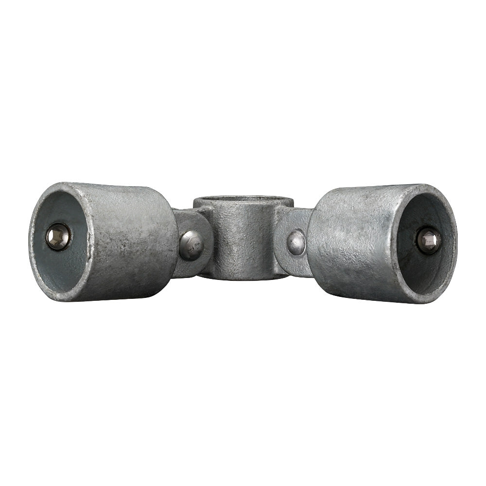 168B 90° Corner Double Swivel Connector Key Clamp To Suit 33.7mm Tube