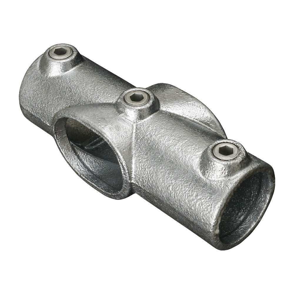 256C 4 Way Slope Cross Piece 11-29° Key Clamp To Suit 42.4mm Tube