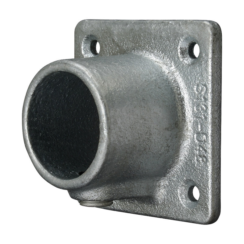 S131B Square Base Wall Flange Key Clamp To Suit 33.7mm Tube