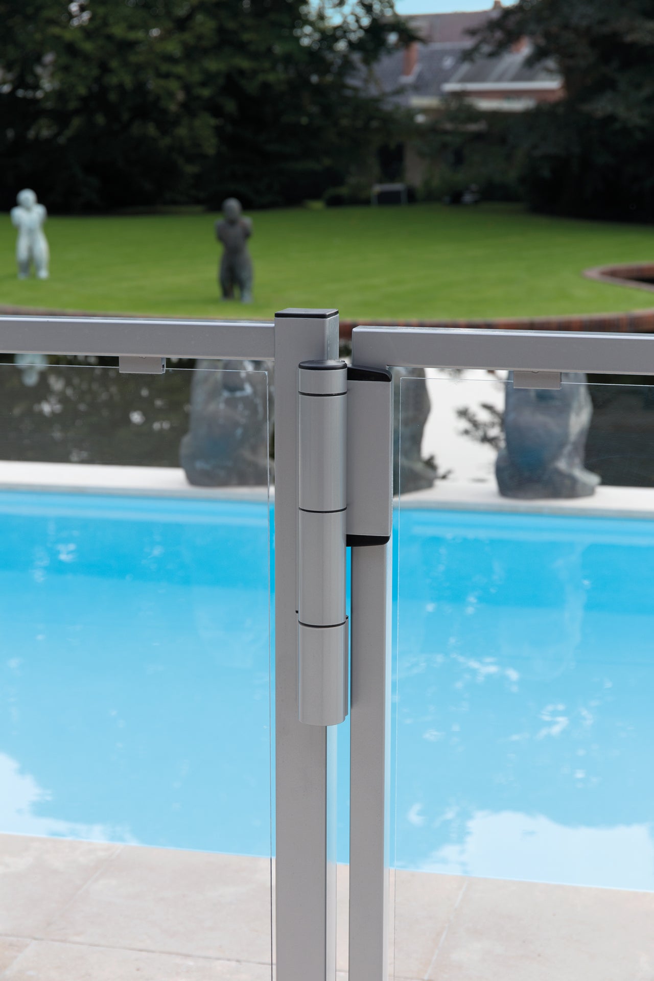 Locinox Mammoth Hydraulic 180° Gate Closer Hinge Silver