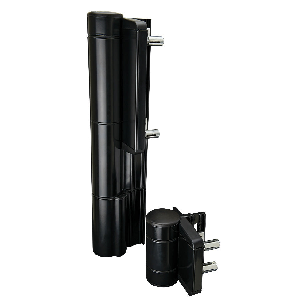 Locinox MAMMOTH180 Hydraulic 180° Gate Closer Hinge Black