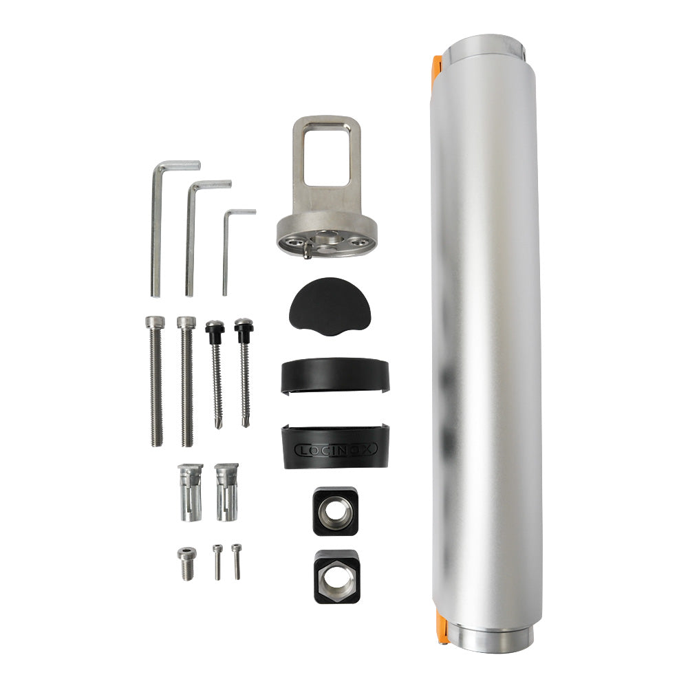 Locinox Rhino Hydraulic Gate Closer To Combine With 180° Hinges Silver