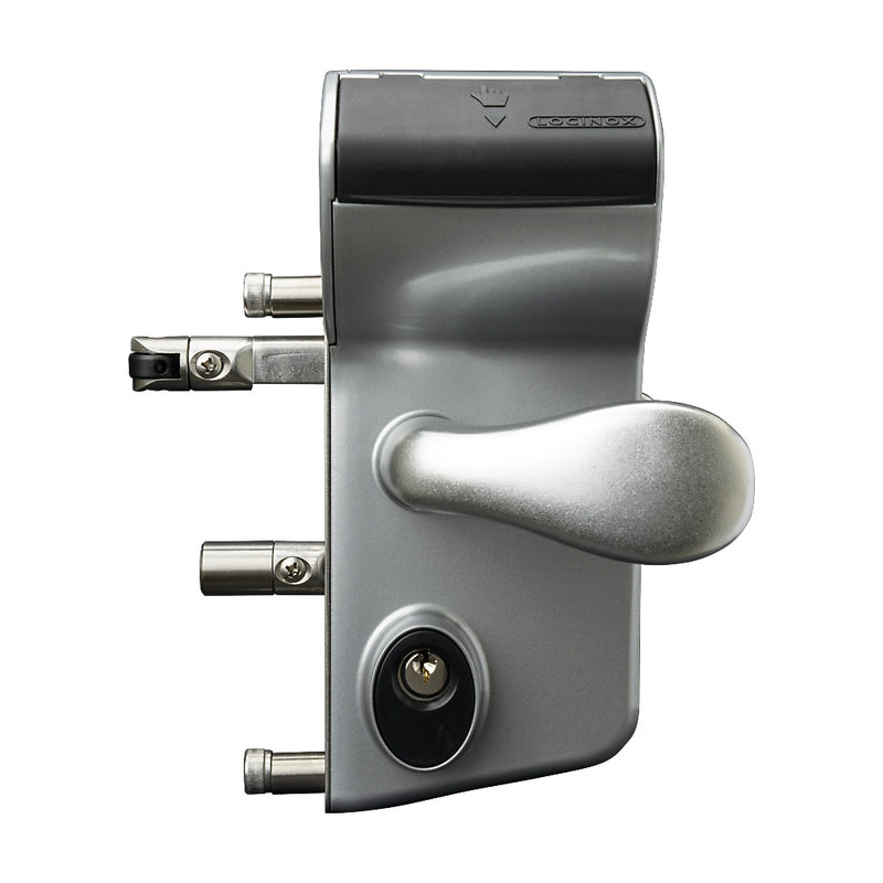 Locinox LMKQ Vinci 2 Sided Mechanical Code Lock Silver To Suit 30 - 50mm Box Section
