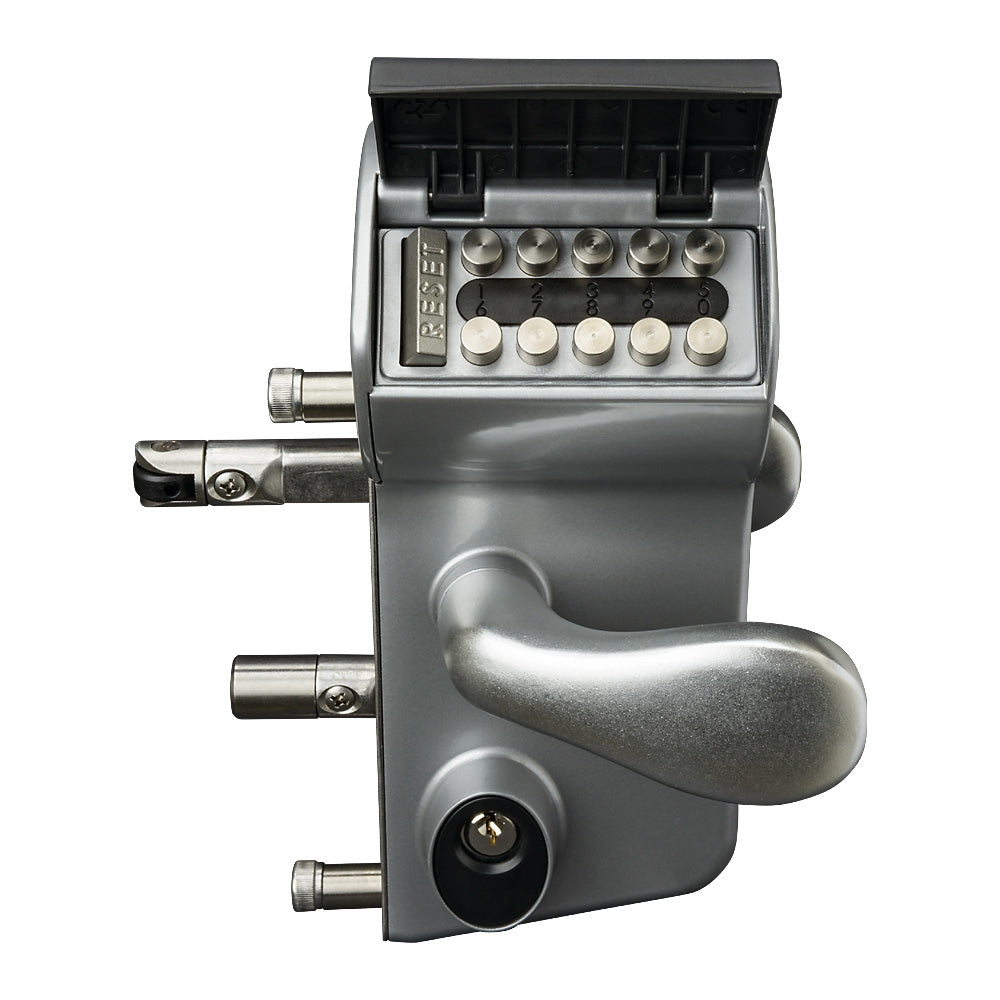Locinox LMKQV2 Vinci 2 Sided Mechanical Code Lock Silver To Suit 30 - 50mm Box Section