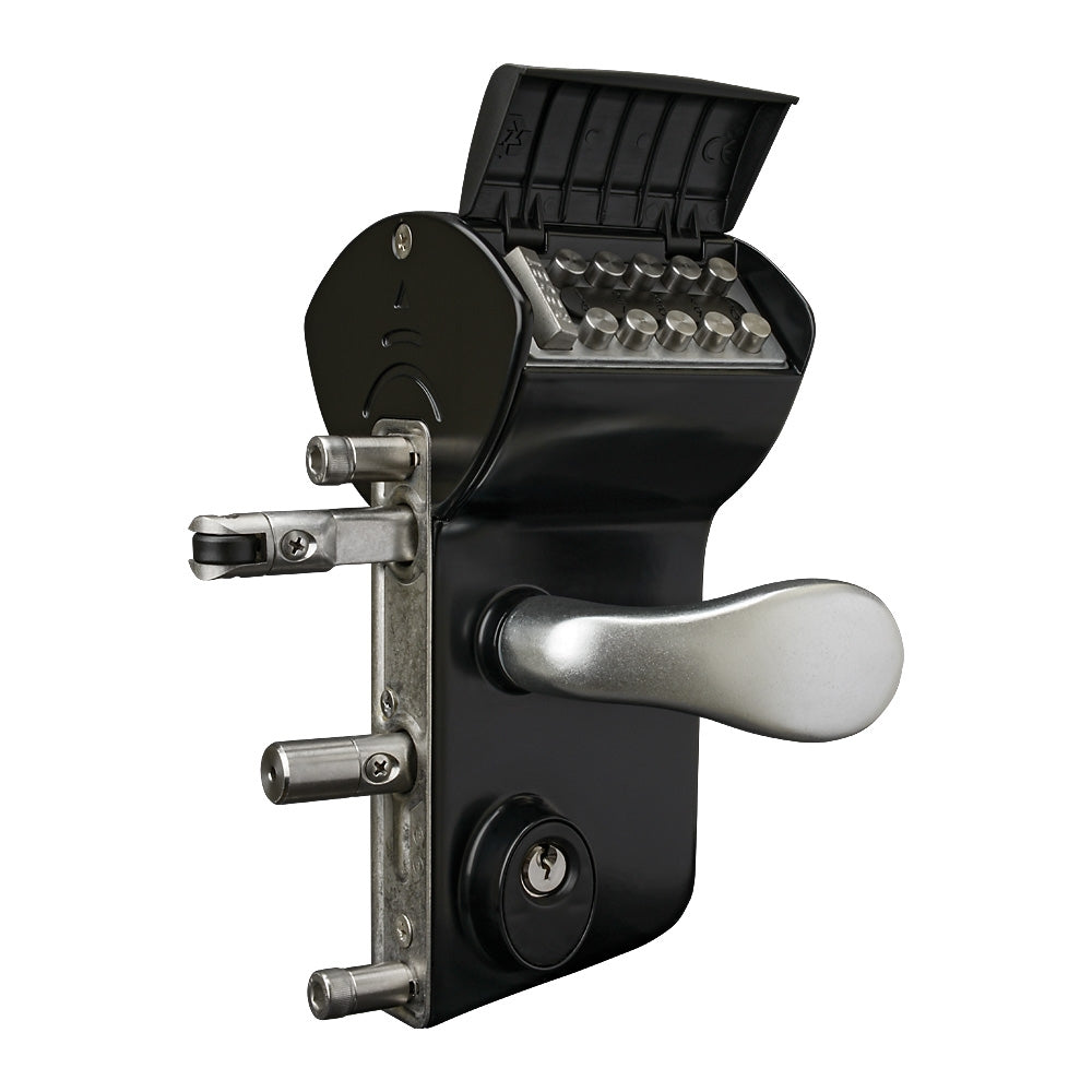 Locinox LMKQ2 Vinci 2 Sided Mechanical Code Lock Black To Suit 30 - 50mm Box Section