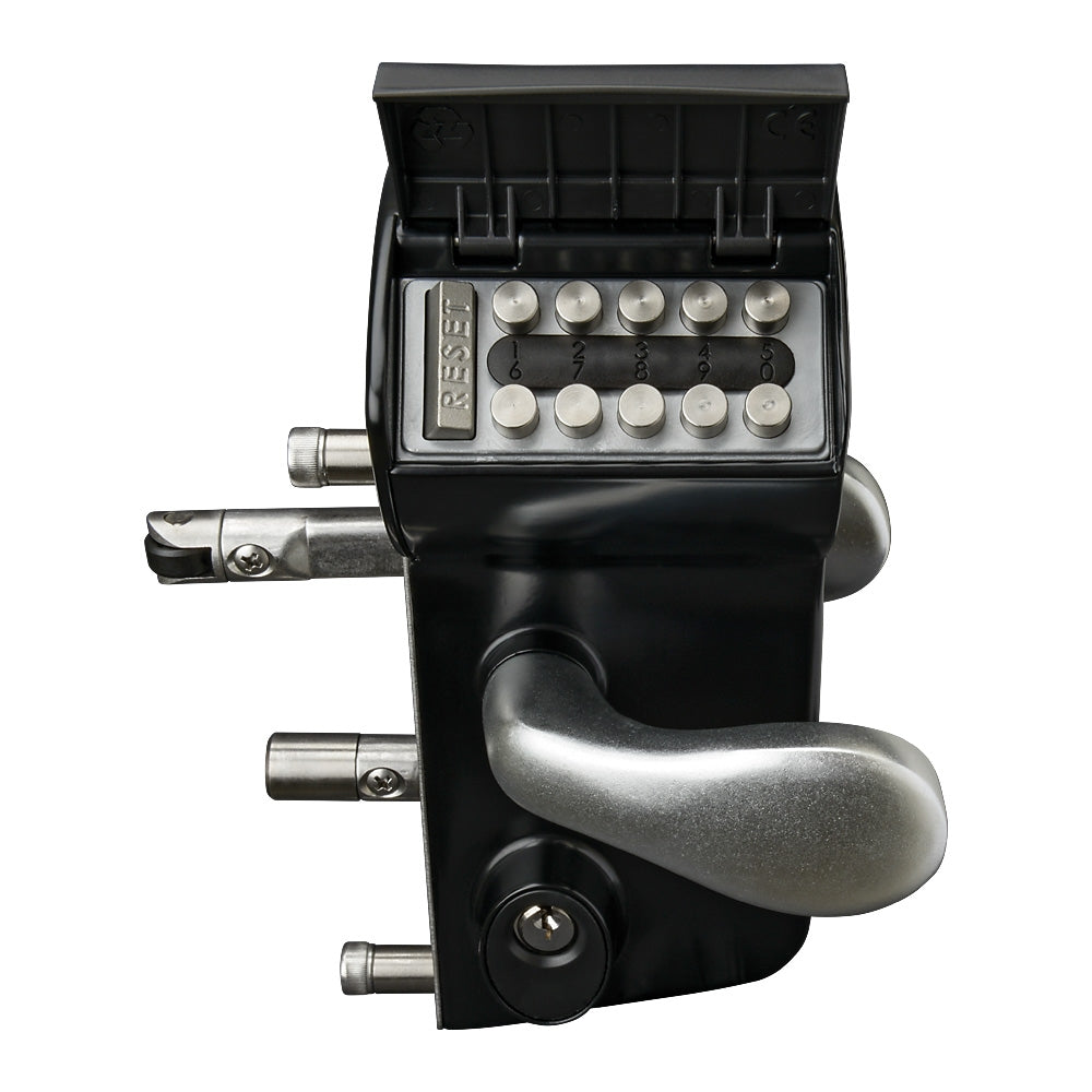 Locinox LMKQ2 Vinci 2 Sided Mechanical Code Lock Black To Suit 30 - 50mm Box Section