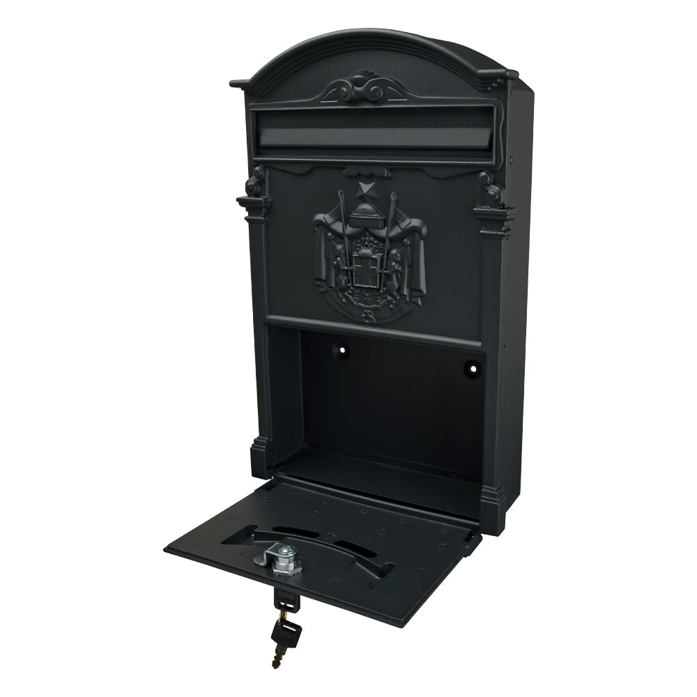 Black Italian Mail Box Front Opener