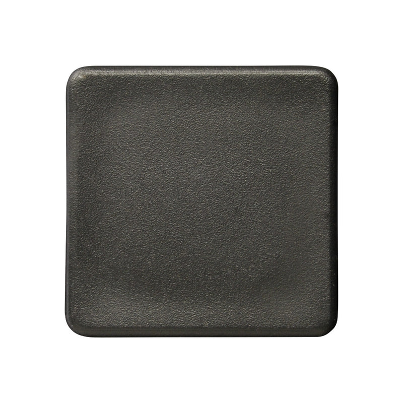 25 x 25mm Black Plastic Square End Cap