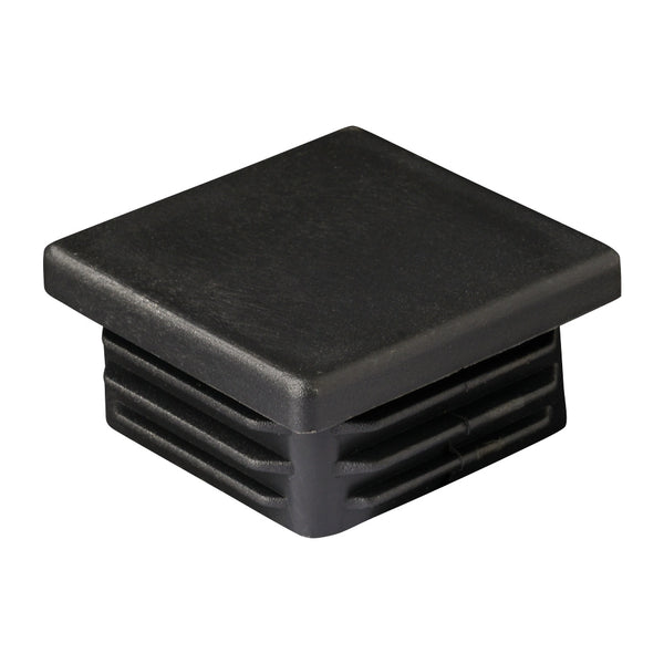 40 x 40mm Black Plastic Square End Cap