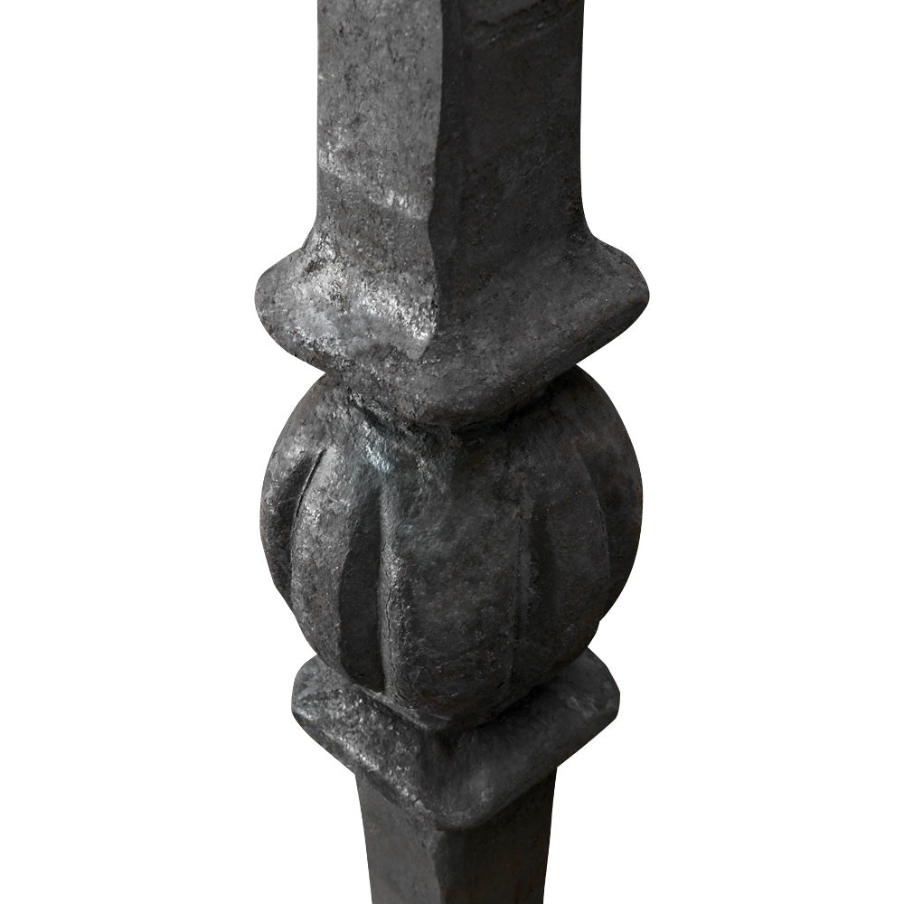 PK15 25mm Hammered Bar Forged Centre Newel Post 1100mm