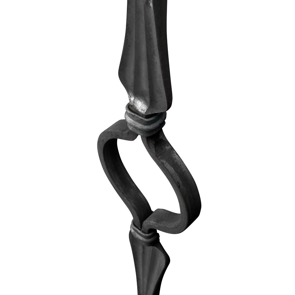 PK56 16mm Hammered Bar Newel Post 1000mm