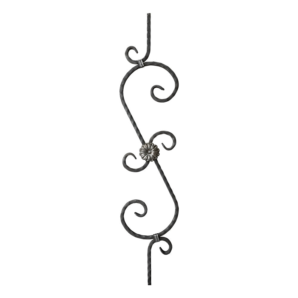 PL11 Panel 200 x 1000mm 12mm Square Hammered Bar
