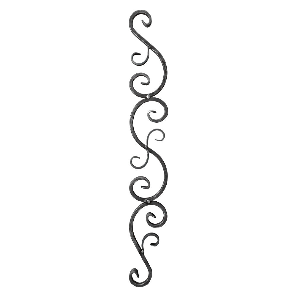 PL5 Panel 120 x 900mm 12mm Square Hammered Bar