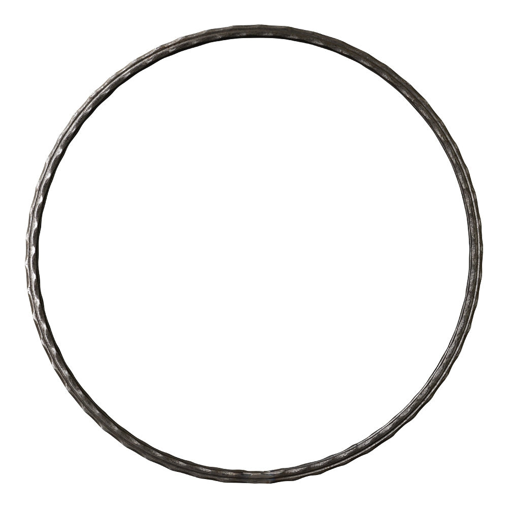 RN12 510mm Diameter Ring 12 x 12mm Hammered Edge Bar