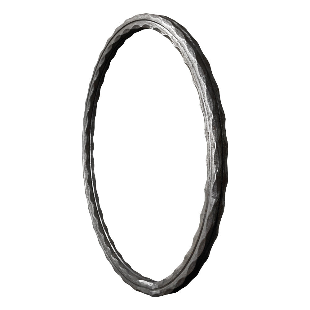 RN13 350mm Diameter Ring 16 x 16mm Hammered & Grooved
