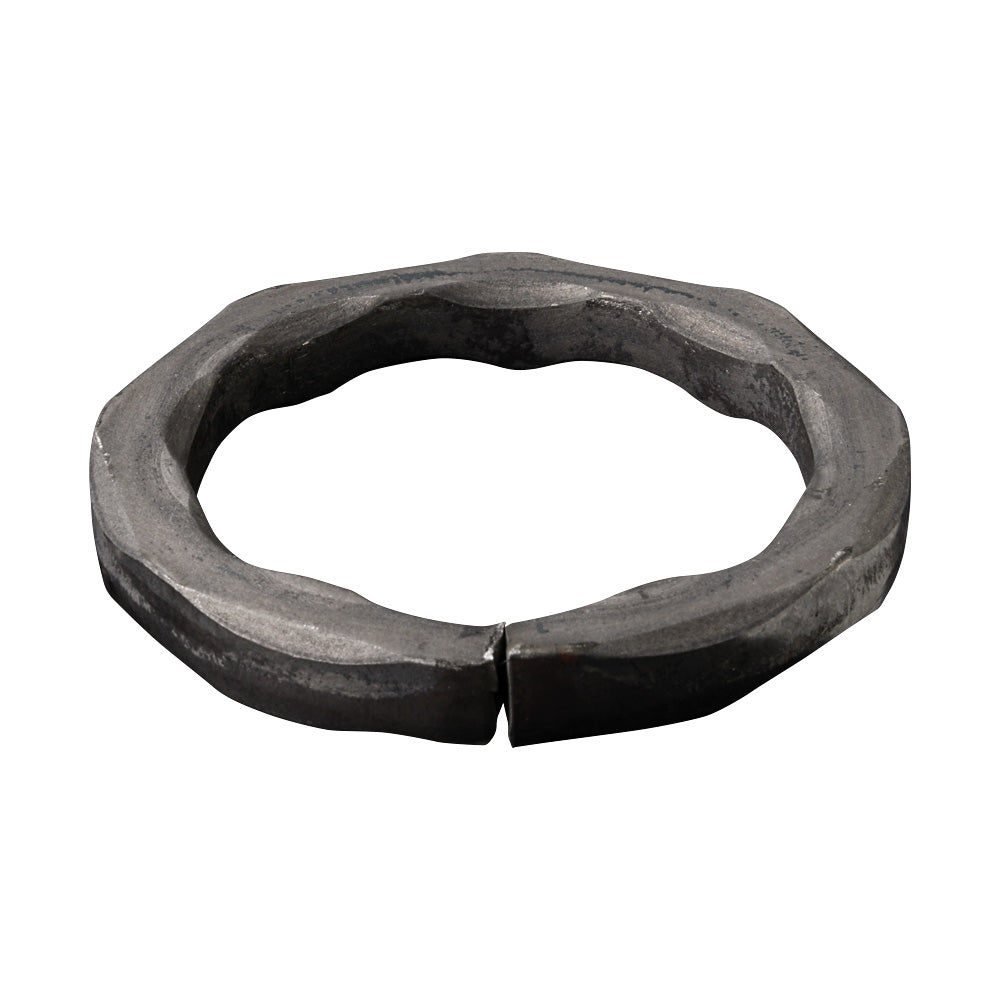 RN4 100mm Diameter Ring 12 x 12mm Hammered Bar