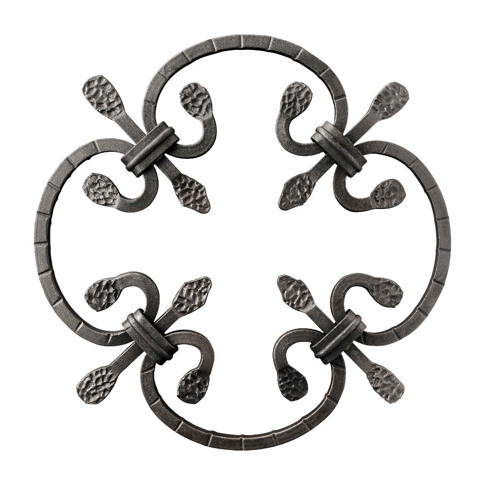 RZ8 Rosette 250mm Diameter 8mm Square Bar