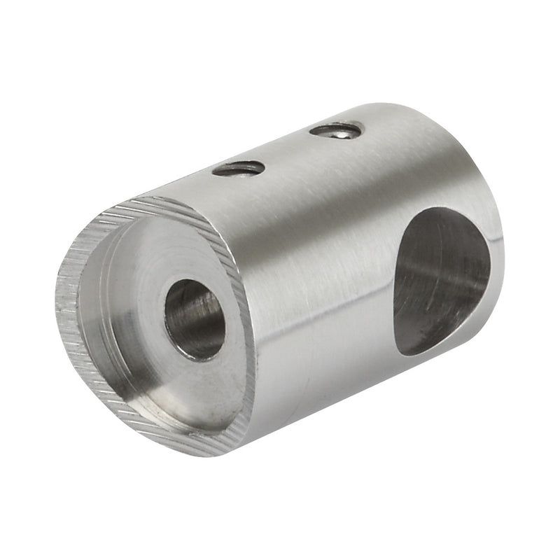 304 Stainless Steel Bar Holder 12mm Through Hole To Suit 42.4mm Tube