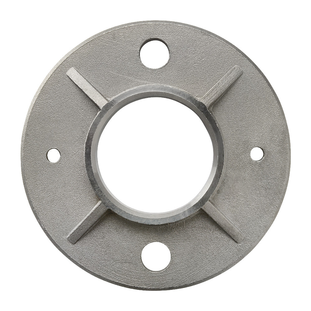 304 Post Base Plate 100mm Diameter To Suit 42.4mm Tube