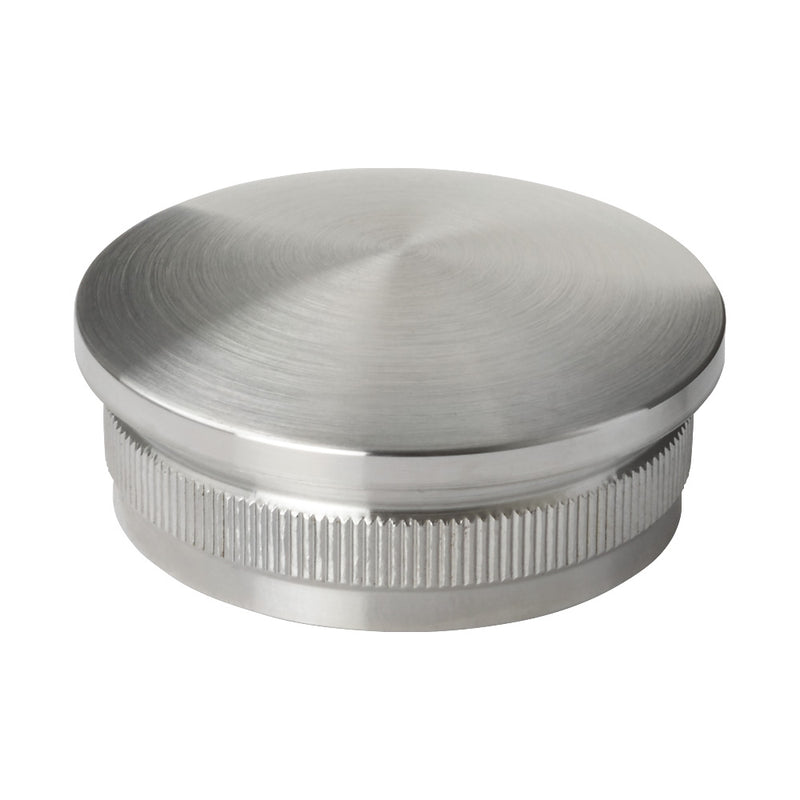 304 Stainless Steel Radiused End Cap To Suit 42.4mm x 2mm Tube