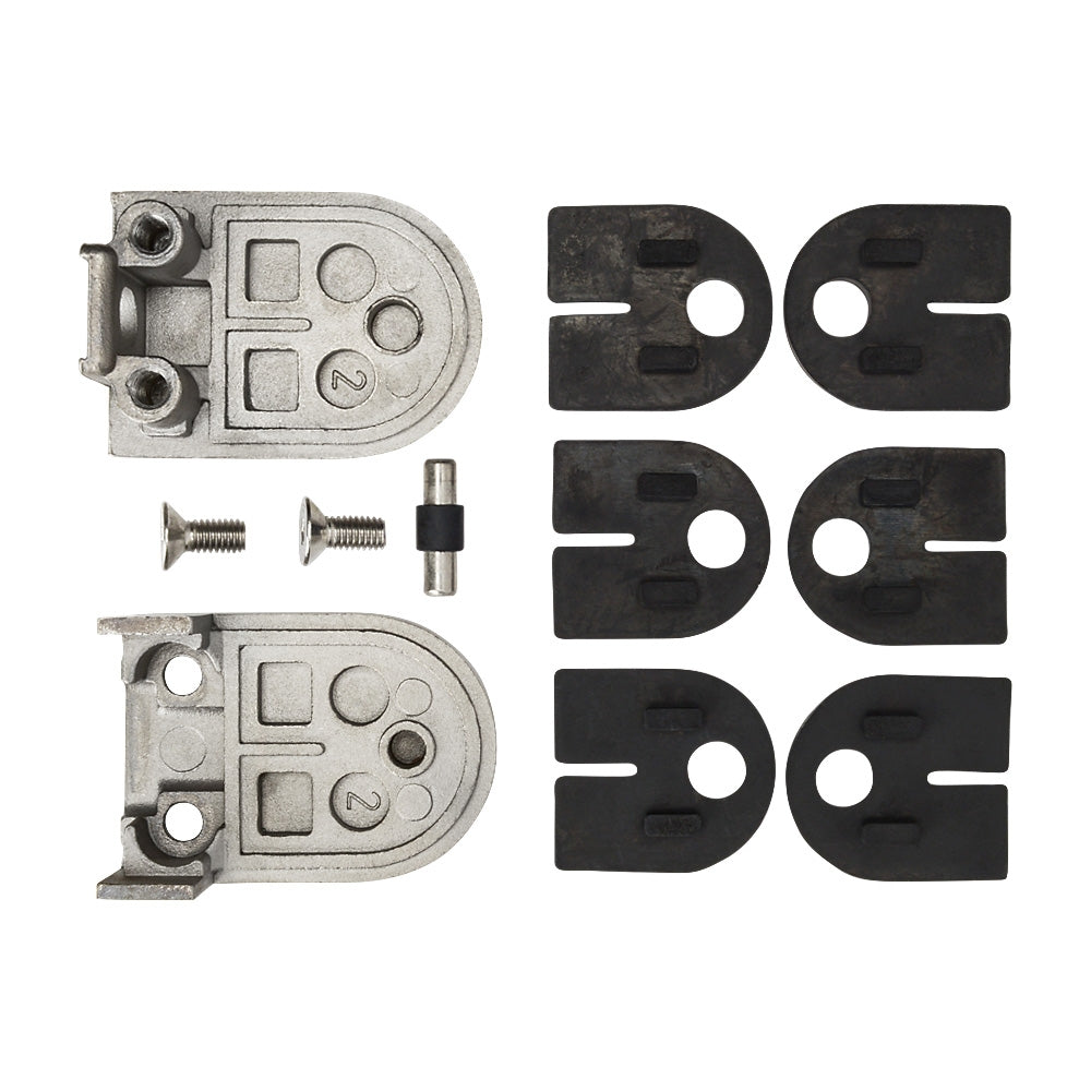 304 Stainless Steel D Type Glass Clamp 63 x 45 x 30mm to Suit Flat Post