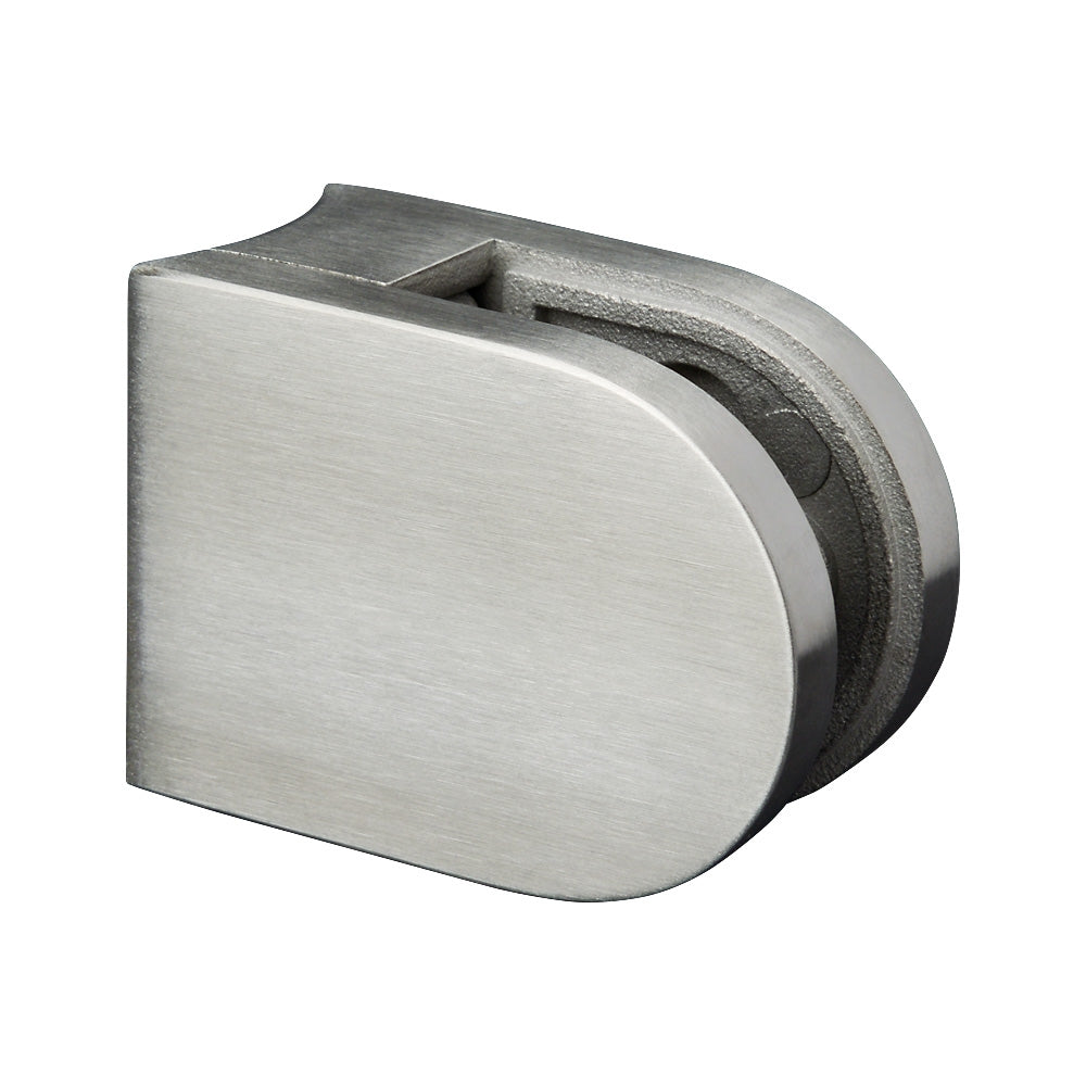 304 Stainless Steel D Type Glass Clamp 50 x 40 x 26mm To Suit 42.4mm Post