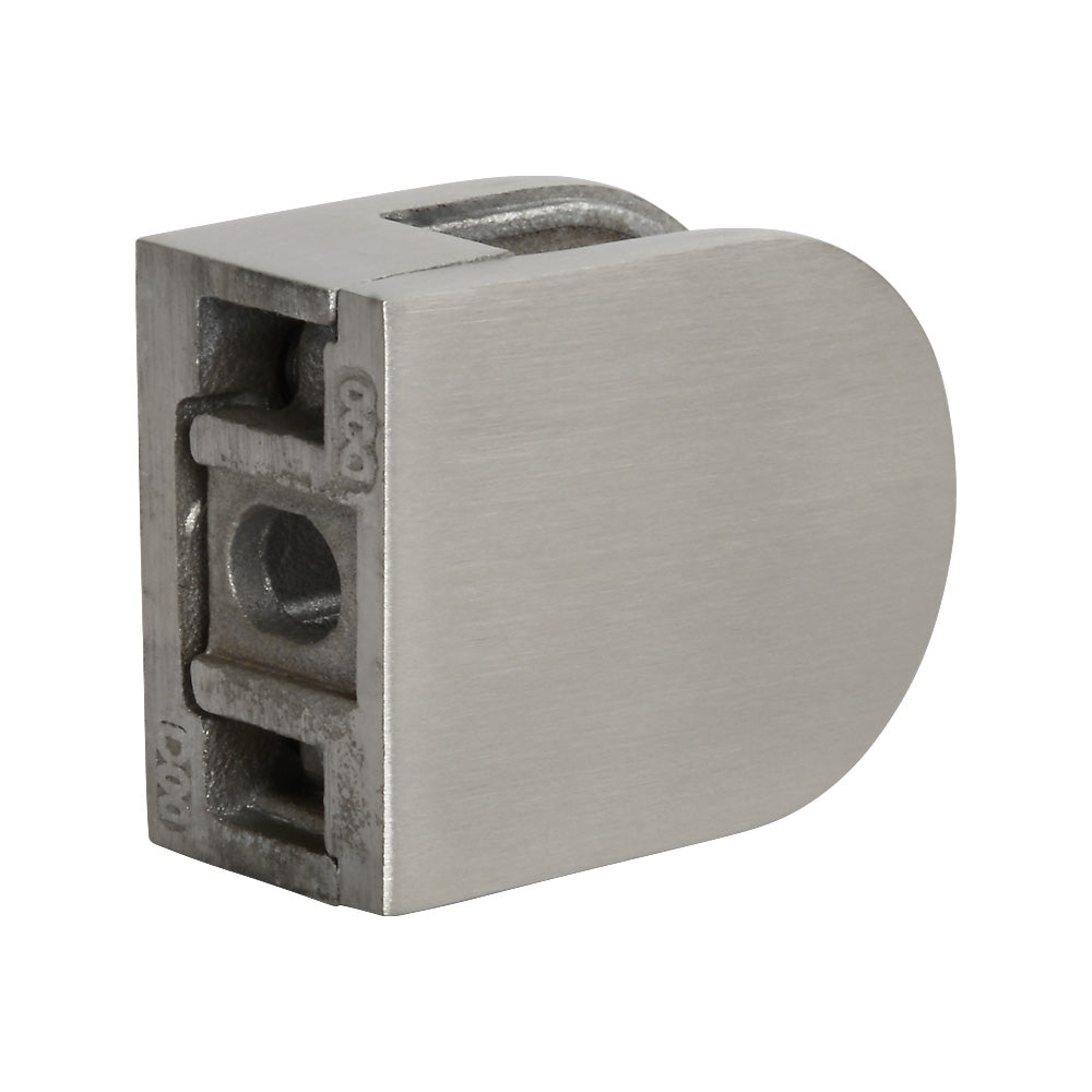 304 Stainless Steel Mini D Glass Clamp To Suit Flat - 4mm & 6mm Glass