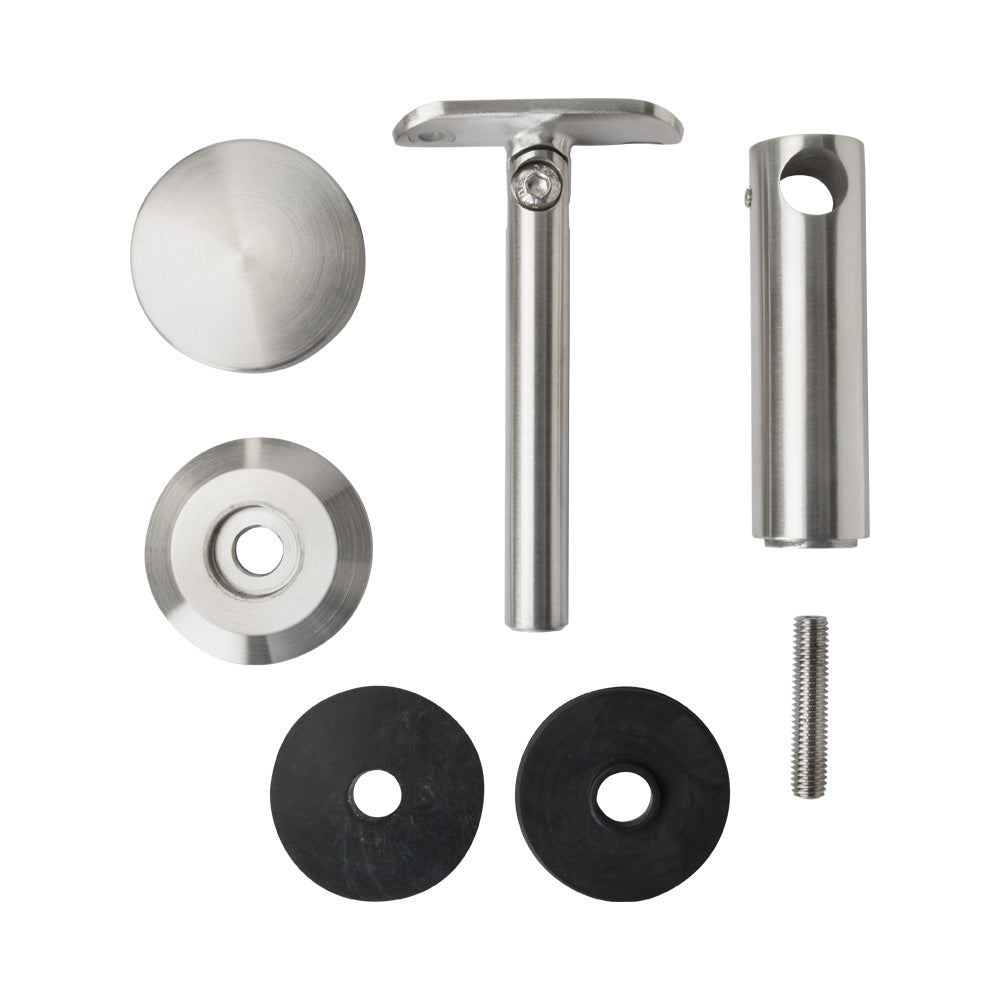304 Stainless Steel Adjustable Handrail Bracket For Glass To Suit 42.4mm Handrail