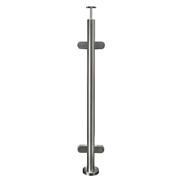 304 Stainless Steel Ready Made Glass Balustrade Kit Mid Post 48.3mm x 2.0mm