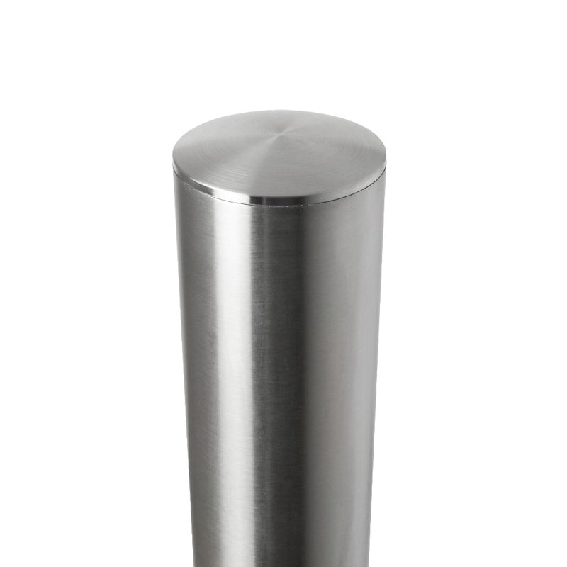 304 Stainless Steel Glass Balustrade End Post 48.3mm x 2.0mm With Post Cap