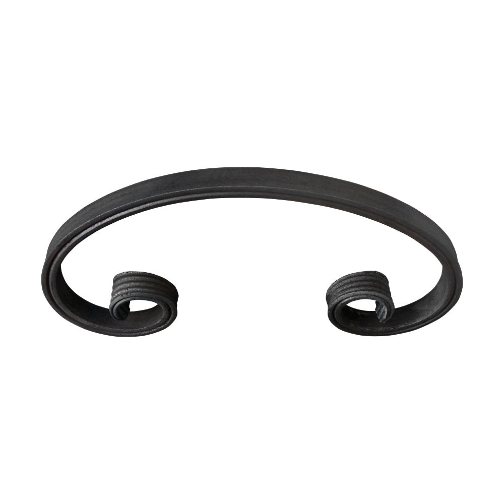 SC48 C Scroll 130 x 240mm 16x8mm Grooved Bar