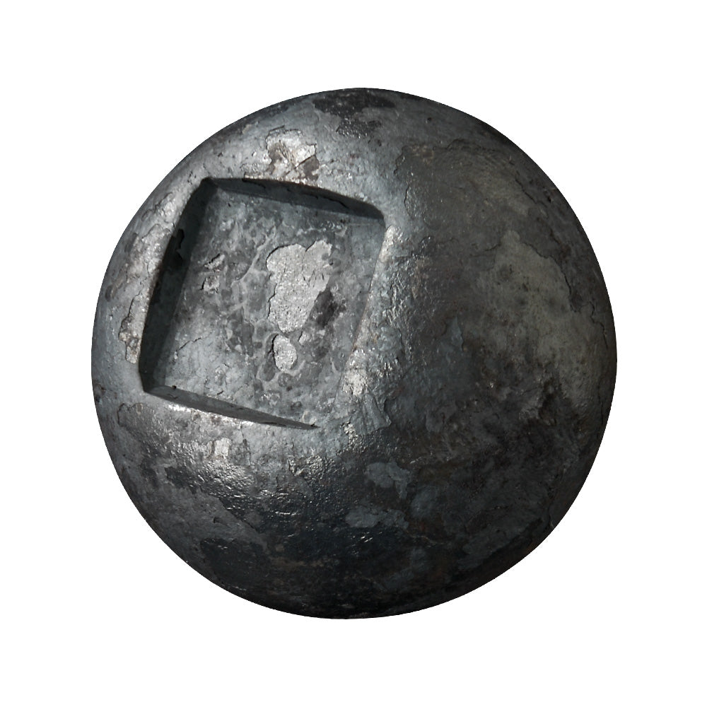 30mm Diameter Solid Sphere With Hole To Suit 12mm Square Bar