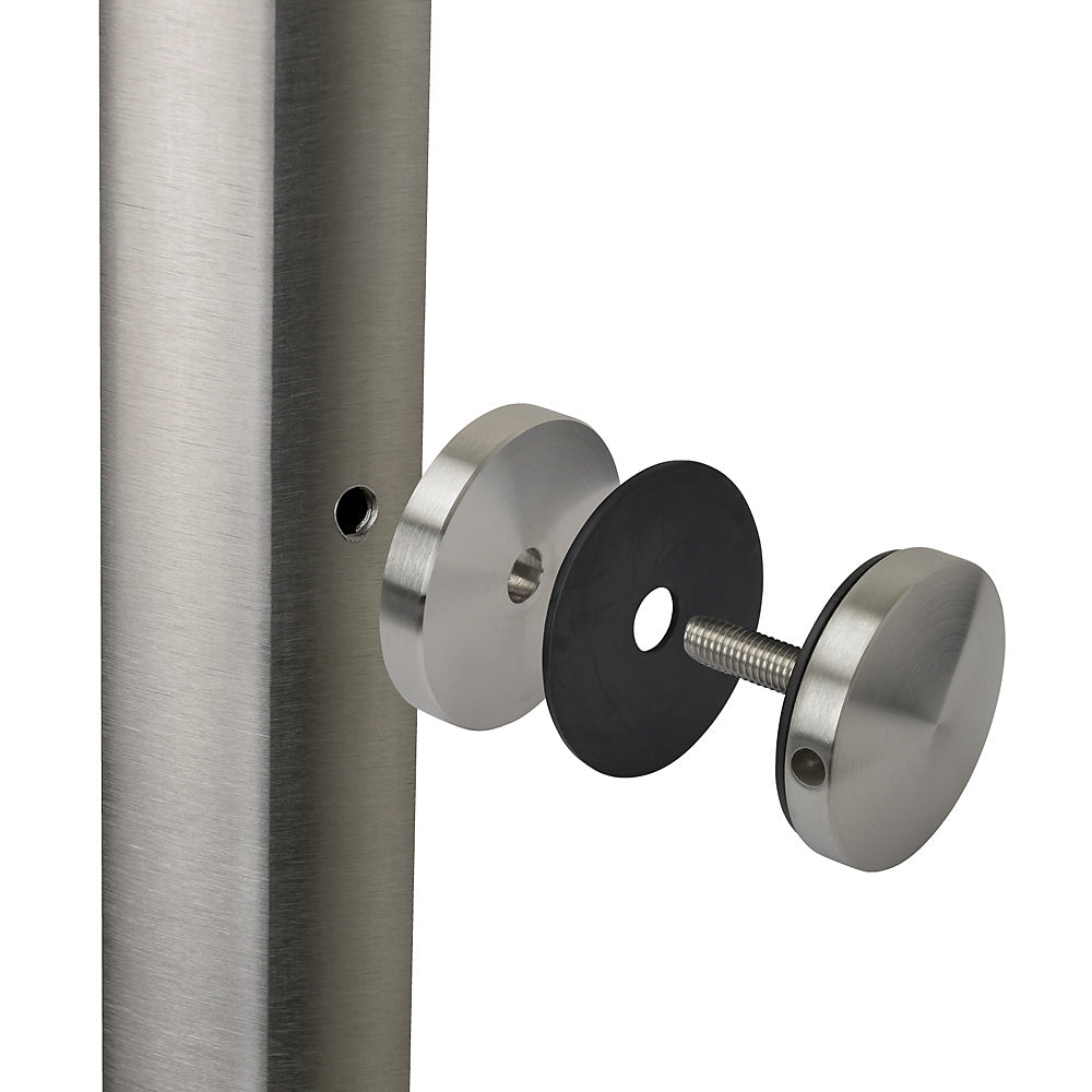 316 Stainless Steel Glass Holder 50mm To Suit Flat