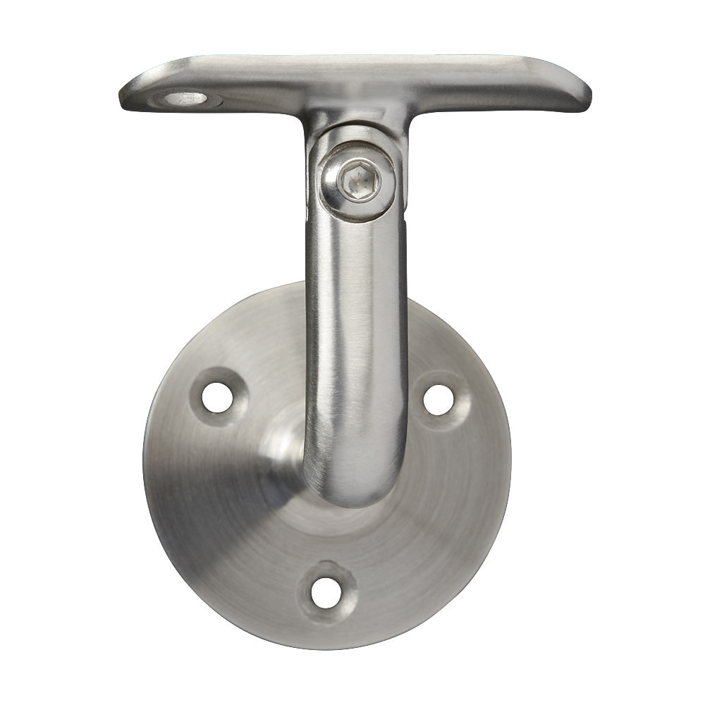 316 Stainless Steel Adjustable Handrail Bracket 78mm Projection To Suit 48.3mm